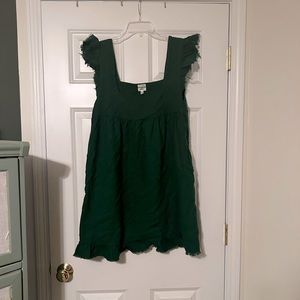 Flowy linen dress with pockets